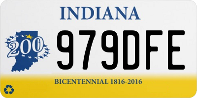 IN license plate 979DFE