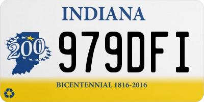 IN license plate 979DFI
