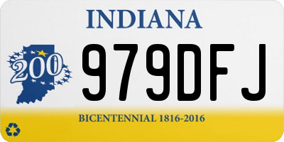 IN license plate 979DFJ