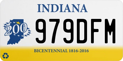 IN license plate 979DFM