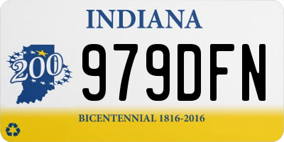 IN license plate 979DFN