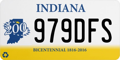 IN license plate 979DFS