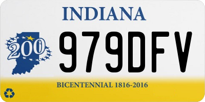 IN license plate 979DFV