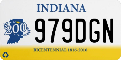 IN license plate 979DGN