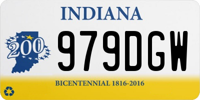 IN license plate 979DGW