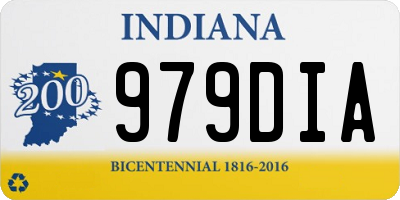 IN license plate 979DIA
