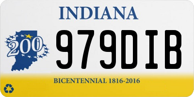 IN license plate 979DIB
