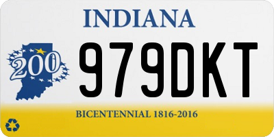 IN license plate 979DKT