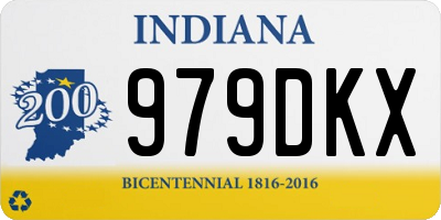 IN license plate 979DKX