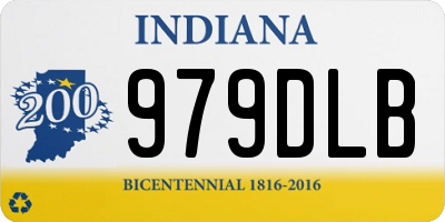IN license plate 979DLB