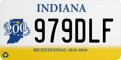 IN license plate 979DLF