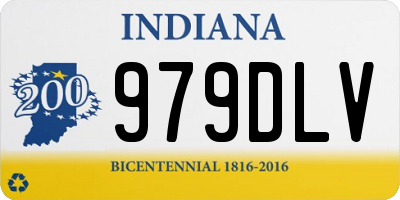 IN license plate 979DLV