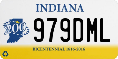IN license plate 979DML