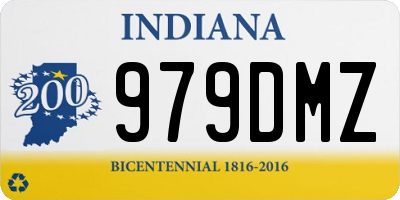 IN license plate 979DMZ