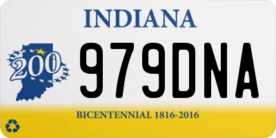 IN license plate 979DNA