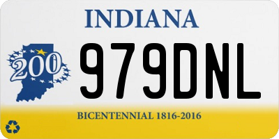 IN license plate 979DNL