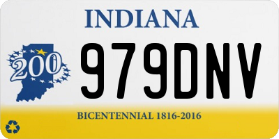 IN license plate 979DNV