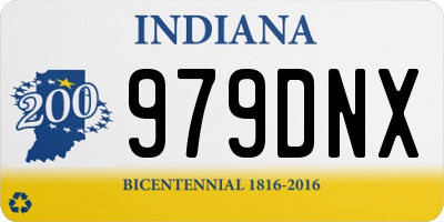 IN license plate 979DNX