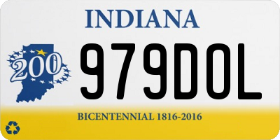 IN license plate 979DOL