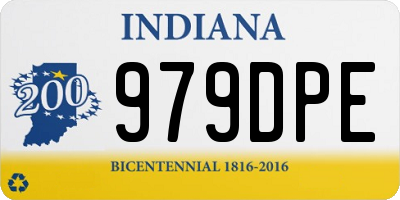 IN license plate 979DPE