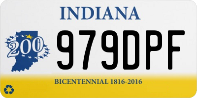 IN license plate 979DPF