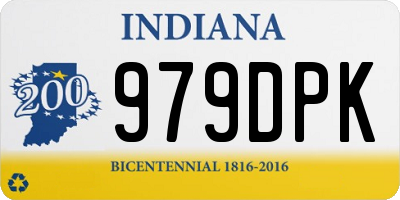 IN license plate 979DPK