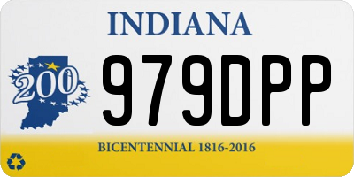 IN license plate 979DPP