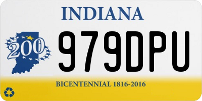 IN license plate 979DPU