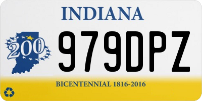 IN license plate 979DPZ