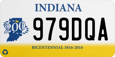 IN license plate 979DQA