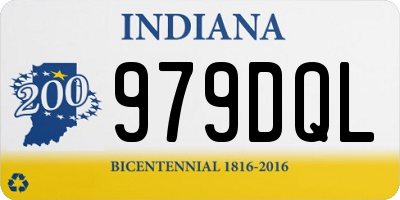 IN license plate 979DQL