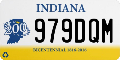 IN license plate 979DQM