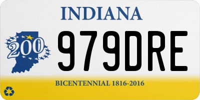 IN license plate 979DRE