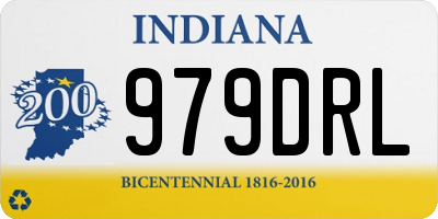 IN license plate 979DRL
