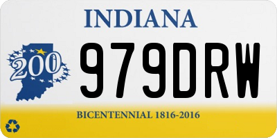 IN license plate 979DRW