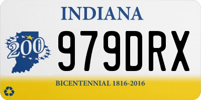IN license plate 979DRX