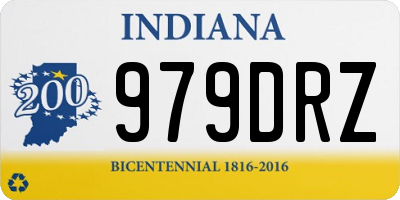 IN license plate 979DRZ