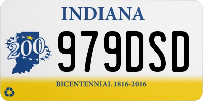 IN license plate 979DSD