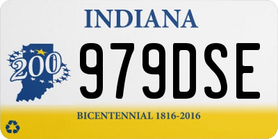 IN license plate 979DSE