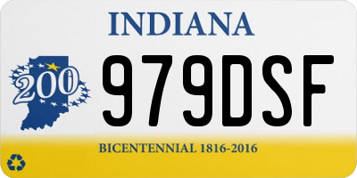 IN license plate 979DSF