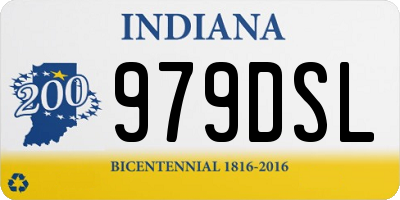 IN license plate 979DSL