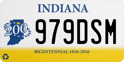 IN license plate 979DSM
