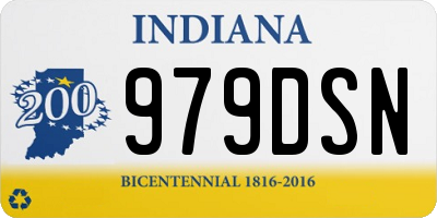 IN license plate 979DSN