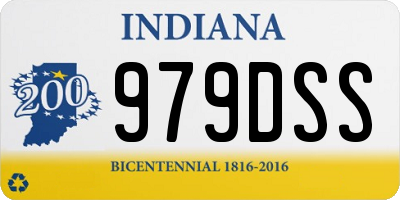 IN license plate 979DSS