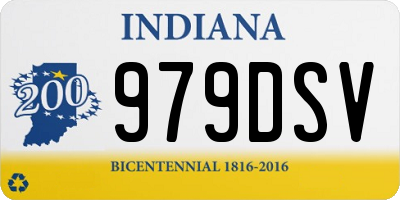 IN license plate 979DSV