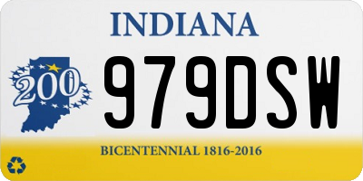 IN license plate 979DSW