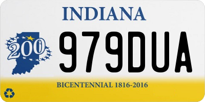 IN license plate 979DUA