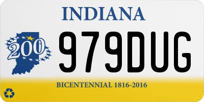 IN license plate 979DUG