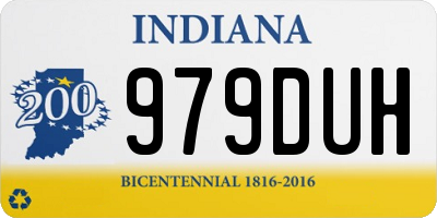 IN license plate 979DUH