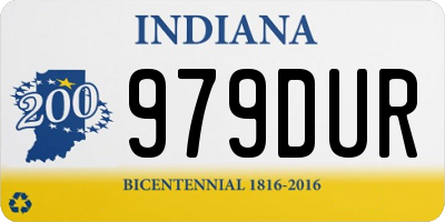 IN license plate 979DUR